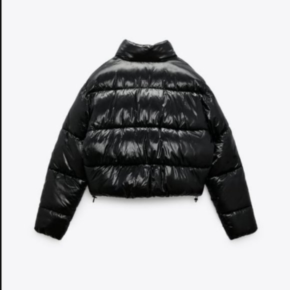 Zara Black Water Repellent Puffer Jacket Sz S, M NWT - Picture 10 of 10